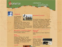 Tablet Screenshot of pioneros.com.ar